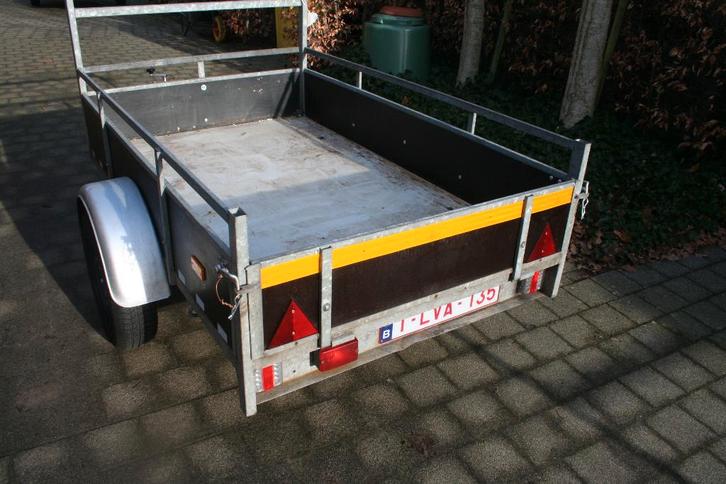 remorque à essieu unique 750 kg, Autos : Divers, Remorques, Comme neuf, Enlèvement