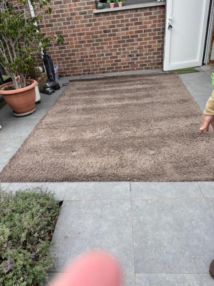 Tapijt (kleur taupe) 240x340, Huis en Inrichting, Stoffering | Tapijten en Vloerkleden, Gebruikt, 200 cm of meer, 200 cm of meer