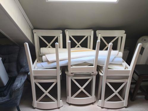 ingolf Ikea 5 witte stoelen, Huis en Inrichting, Stoelen, Gebruikt, Ophalen