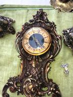 Klok kienzle en 2 kandelaars, Antiquités & Art, Antiquités | Horloges, Enlèvement ou Envoi