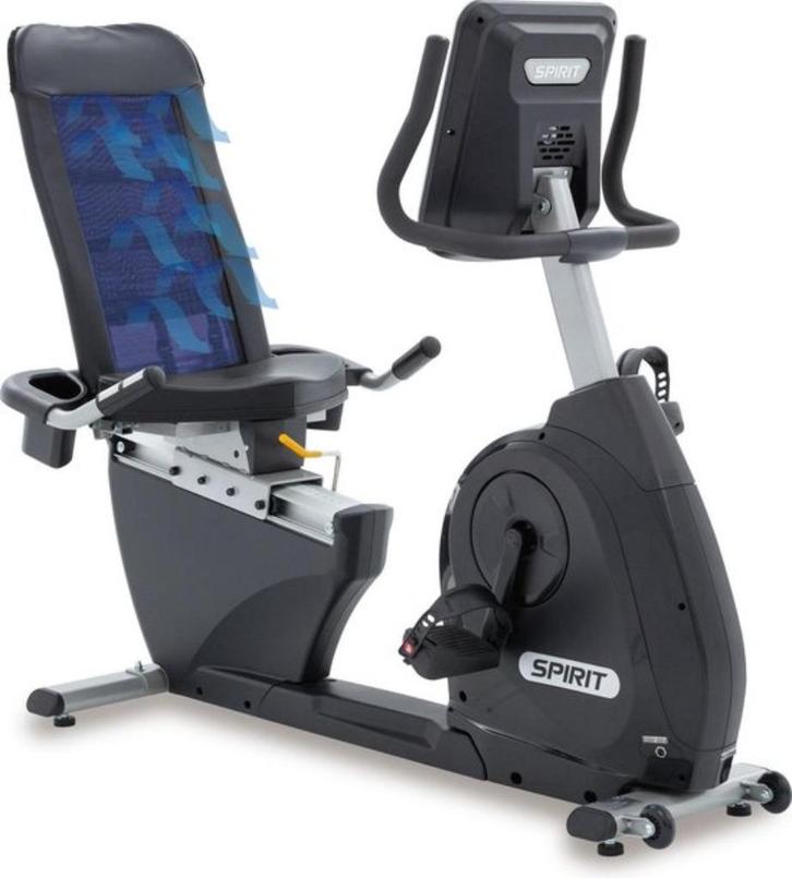 Spirit Fitness XBR25 Hometrainer Ligfiets, Sport en Fitness, Fitnessapparatuur, Zo goed als nieuw, Ligfiets, Benen, Overige materialen