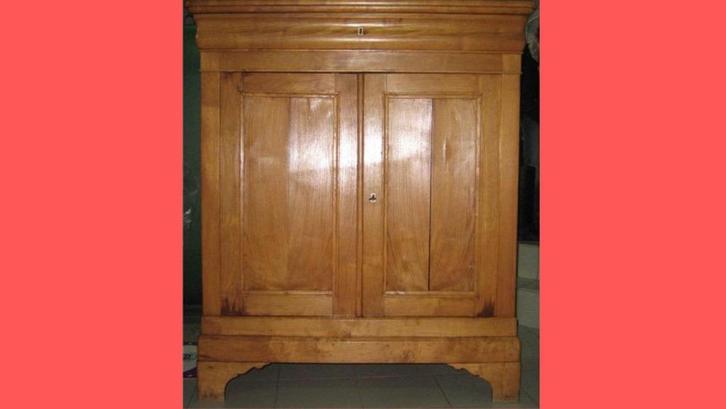 Lingère Louis Philippe chêne, 1 tiroir, 2 portes à panneau, Antiquités & Art, Antiquités | Meubles | Armoires, Enlèvement