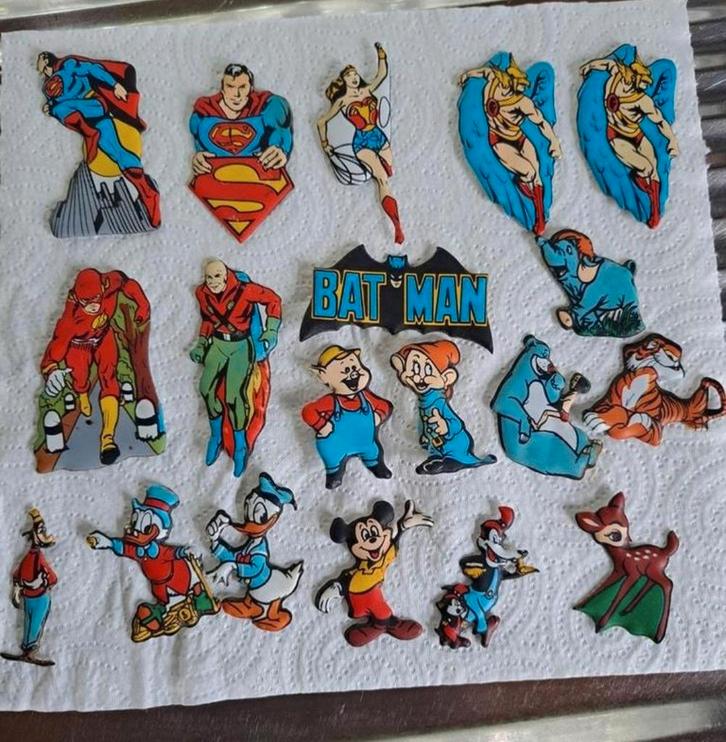 19 foam figuurtjes DC COMIC MARVEL 1983, Verzamelen, Stripfiguren, Zo goed als nieuw, Ophalen of Verzenden