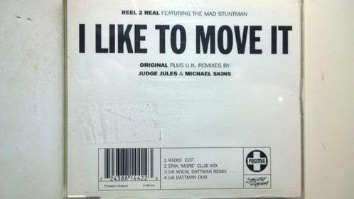 Reel 2 Real Featuring The Mad Stuntman - I Like To Move It, Cd's en Dvd's, Cd Singles, Zo goed als nieuw, Hiphop en Rap, 1 single