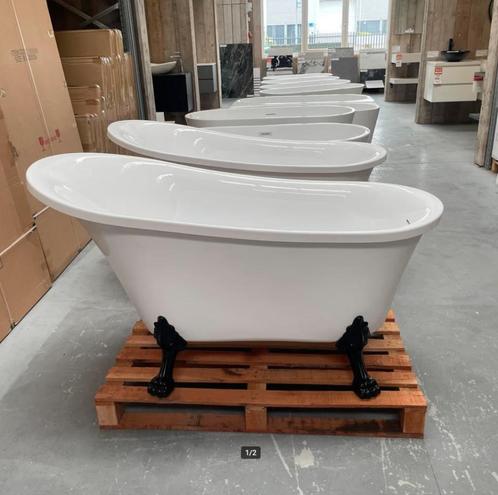 OP=OP Klassiek vrijstaande badkuip op pootjes 150x75x80 nr38, Huis en Inrichting, Woonaccessoires | Overige, Nieuw, Ophalen of Verzenden