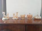 Set de décoration en verre (bougeoirs, carafe, bols), Enlèvement, Comme neuf