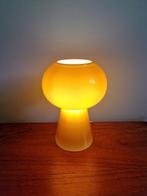 Honingkleurige tafellamp van geblazen glas, jaren 60, Ophalen of Verzenden