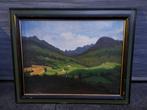 huile sur panneau paysage ardenais signe antoon luyckx, Ophalen of Verzenden
