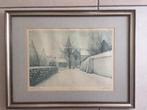 Gravure Wemmel Jean De Bast kerstmis, Ophalen of Verzenden