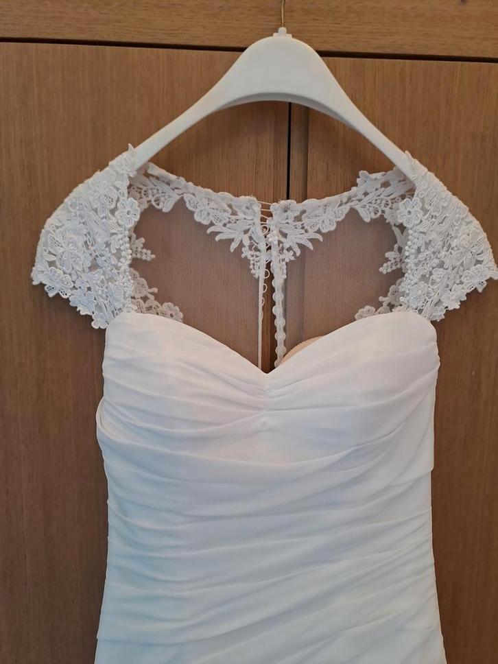Mooie bohemian elegante trouwjurk, Kleding | Dames, Trouwkleding en Trouwaccessoires, Zo goed als nieuw, Trouwjurk, Wit, Ophalen