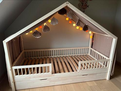 Mon Lit Cabane House drawer Bed DPT 90x200cm, Enfants & Bébés, Chambre d'enfant | Lits, Comme neuf, Matelas, Enlèvement ou Envoi