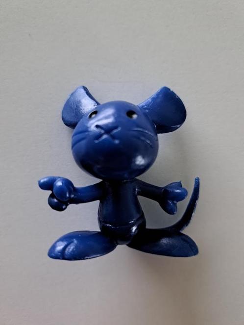 Vintage Bully - Musti Mouse - Unicolore Bleu, Collections, Jouets miniatures, Comme neuf, Enlèvement ou Envoi