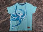 Mt 92 Lichtblauwe T-shirt octopus, Kinderen en Baby's, Kinderkleding | Maat 92, Jongen of Meisje, Ophalen of Verzenden, Zo goed als nieuw