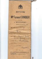 Ancien document notarié 1911, Enlèvement ou Envoi, Utilisé