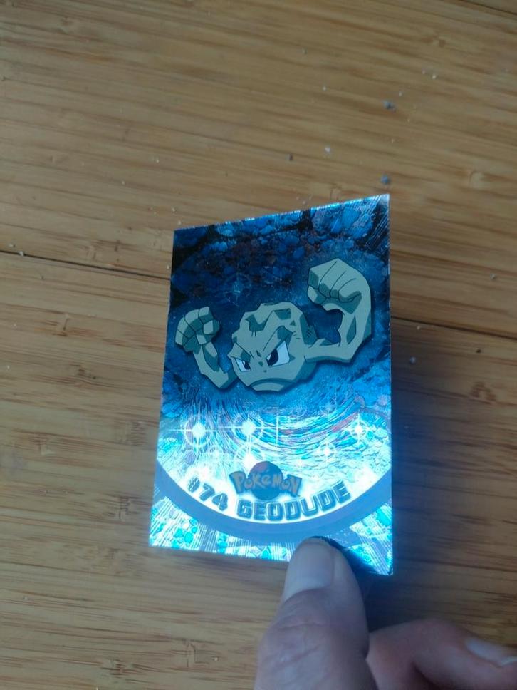 Pokemon-kaart Topps 74 geodude Holo chroom, 199, Hobby en Vrije tijd, Verzamelkaartspellen | Pokémon, Gebruikt, Ophalen
