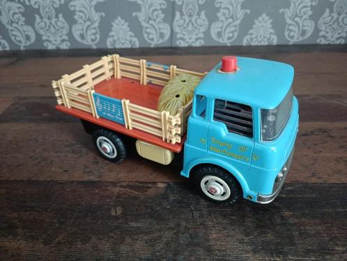 Farm Truck/ Battery / Tomy Toys/ Japan / 27cm /Blauw !!, Antiek en Kunst, Antiek | Speelgoed, Verzenden