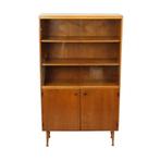 Vintage Highboard Kast Vitrinekast Scandinavisch Design, Huis en Inrichting, Ophalen, 50 tot 100 cm, Nvt, 150 tot 200 cm