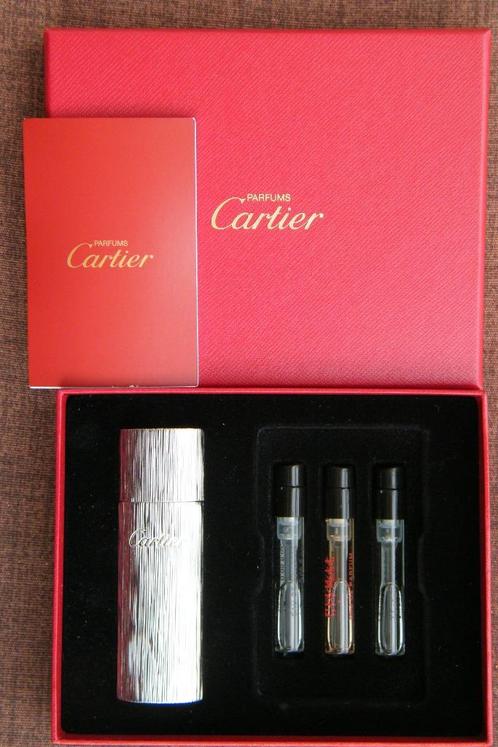 Parfums CARTIER coffret x 3 vaporisateurs Neuf de 2009, Collections, Parfums, Neuf, Autres types, Plein, Enlèvement ou Envoi