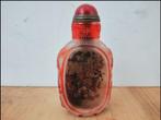 Handmade - Inside painted glass - Snuiftabak-fles, Ophalen of Verzenden