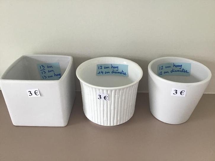 8 bloempotten aan slechts 3 euro per stuk, Tuin en Terras, Bloempotten, Zo goed als nieuw, Ophalen of Verzenden