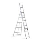 3-delige ALUMINIUM LADDER, Doe-het-zelf en Bouw, Ophalen, Gebruikt, Ladder, Opvouwbaar of Inschuifbaar