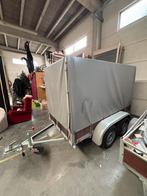 Aanhangwagen. Dubbelas met huif en zeil, Auto diversen, Aanhangers en Bagagewagens, Ophalen, Gebruikt