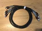 5 x 1m BNC Video Kabels 3G HD-SDI 75ohm Pro Flex, Verzenden, Nieuw, Minder dan 2 meter, Coaxiale kabel