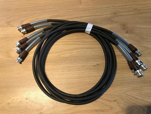 5 x 1m BNC Video Kabels 3G HD-SDI 75ohm Pro Flex, Audio, Tv en Foto, Audiokabels en Televisiekabels, Nieuw, Coaxiale kabel, Minder dan 2 meter