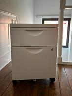Metalen bureau ladeblok op wielen IKEA - wit, Diversen, Ophalen, Zo goed als nieuw