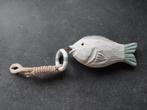 decoratieve gesculpteerde vis in hout aan touw, Ophalen of Verzenden