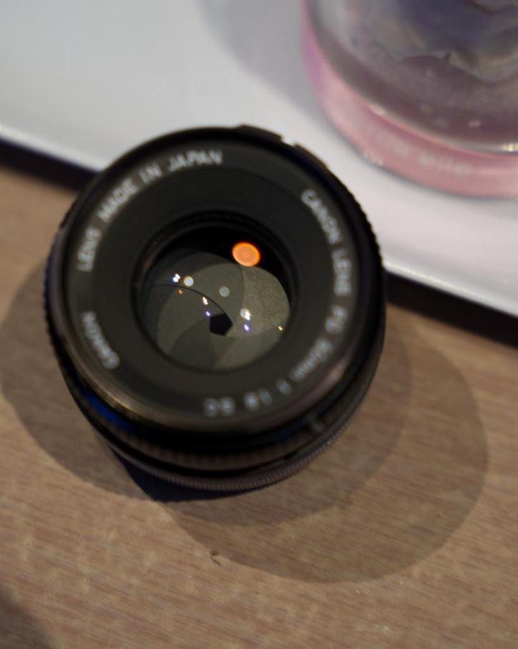 Canon 50 mm 1:1.8 SC, Audio, Tv en Foto, Fotocamera's Analoog, Zo goed als nieuw, Spiegelreflex, Canon, Ophalen of Verzenden