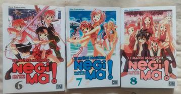 Lot 3 manga Negi Ma Le Maître Magicien Magister  6 7 8