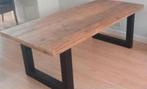 Tables en bois d'échafaudage avec pieds en X ou U en acier (, Maison & Meubles, Tables | Tables à manger, Enlèvement ou Envoi