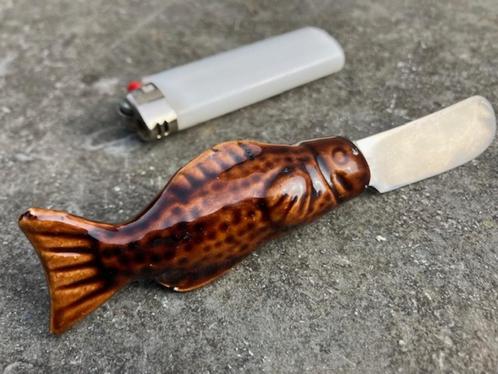BESTEK BOTERMES INOX MADE IN FRANCE VIS, Antiek en Kunst, Antiek | Bestek, Ophalen of Verzenden