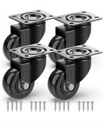 Roues pivotantes robustes avec vis, 50 mm à 200 kg, lot de 4, Bricolage & Construction, Enlèvement ou Envoi, Neuf