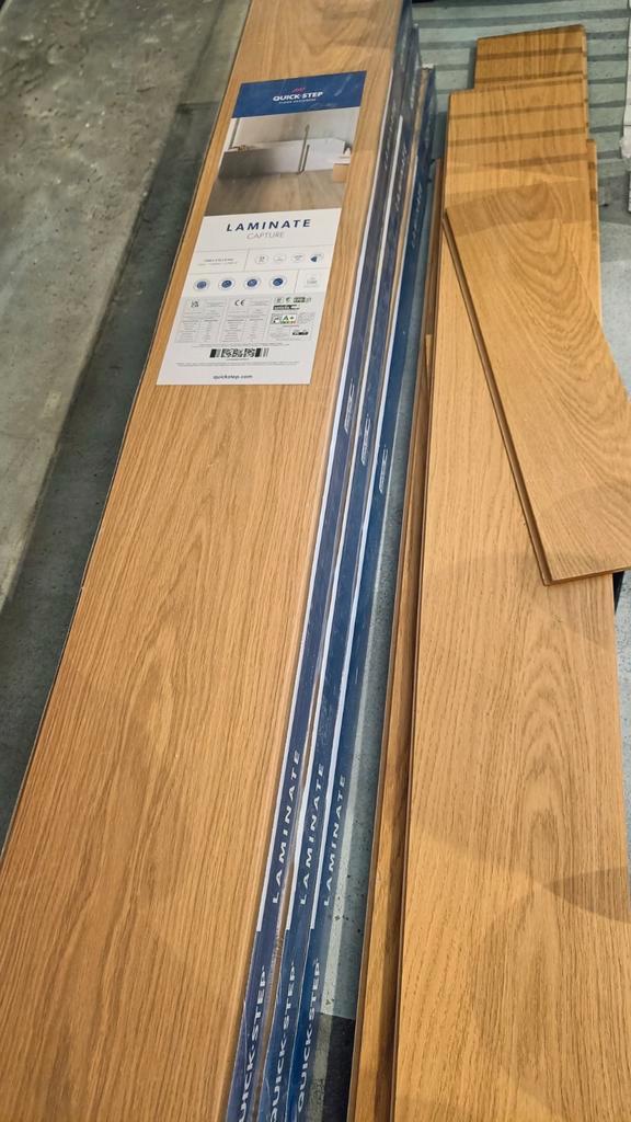 Laminaat Quickstep Capture naturelle eik 1380 x 212 x 9 mm, Bricolage & Construction, Planches & Dalles, Aggloméré, Enlèvement
