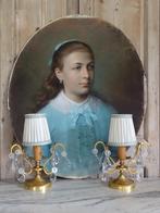 Franse sfeerlampen 2 stuks, Antiek en Kunst, Antiek | Woonaccessoires, Ophalen of Verzenden