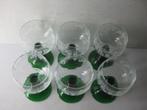 VINTAGE Roëmer wijnglas 0,2l - Druiventak, groene voet., Antiek en Kunst, Ophalen of Verzenden