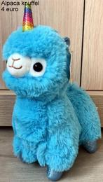 Blauwe alpaca/lama knuffel, Ophalen of Verzenden, Nieuw, Overige typen