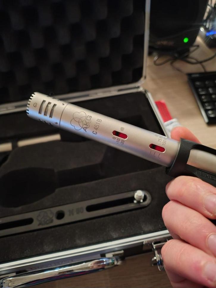 Micro AKG C451B, Musique & Instruments, Microphones, Comme neuf, Micro pour instrument, Enlèvement