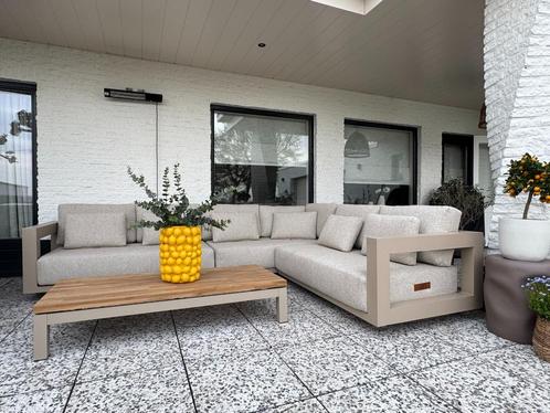 Metropolitan loungeset 4 seasons outdoor Latte kleur, Tuin en Terras, Tuinsets en Loungesets, Nieuw, Loungeset, Aluminium, 6 zitplaatsen
