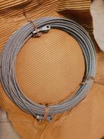 Câble en acier avec yeux - 25m, neuf (USA 1956) Câble en aci, Bricolage & Construction, Enlèvement ou Envoi, Neuf