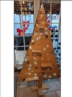 Houten dennenboom 1 meter 70 x 98 cm met lampenset, Diversen, Kerst, Ophalen, Zo goed als nieuw