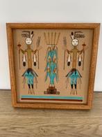 Vintage Idian sand painting, Ophalen of Verzenden