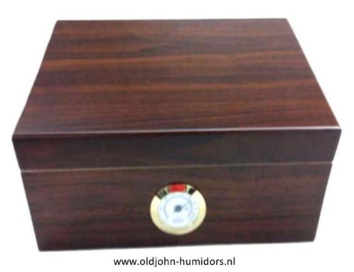 H49: HUMIDOR "WALNUT" VOOR 50 SIGAREN -WALNOOT  SIGARENKIST, Verzamelen, Rookartikelen, Aanstekers en Luciferdoosjes, Nieuw, Tabaksdoos of Verpakking