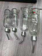 Glazen drinkflessen, Dieren en Toebehoren, Knaagdieren en Konijnen | Toebehoren, Ophalen of Verzenden, Zo goed als nieuw, Overige typen