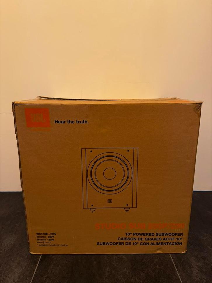 JBL sub 250p/230 nieuw in de doos, Audio, Tv en Foto, Luidsprekerboxen, Subwoofer, JBL, Ophalen