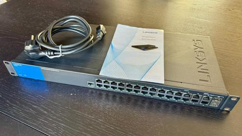 Linksys LGS528 28-port Gigabit Managed Network Switch, Computers en Software, Netwerk switches, Gebruikt, Ophalen of Verzenden
