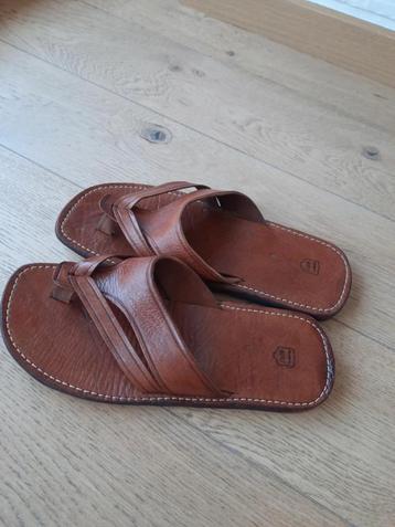 Heren slippers flip flops nieuw leder 25 euro+ beschikbaar voor biedingen