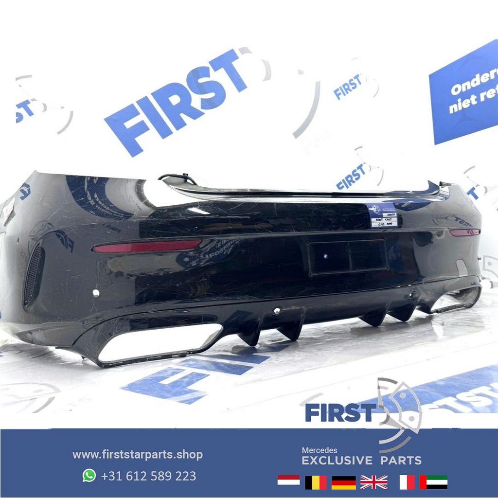 W205 C63s AMG ACHTERBUMPER zwart wit grijs Mercedes C Klasse, Autos : Divers, Tuning & Styling, Enlèvement ou Envoi, -, -, -